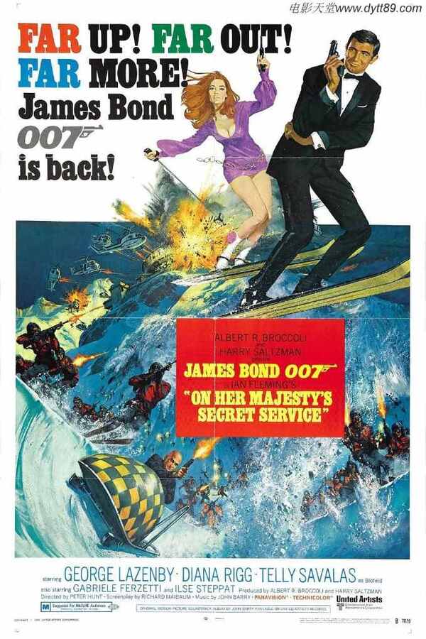 1969年英国经典动作片《007之女王密使》BD国英双语中英双字