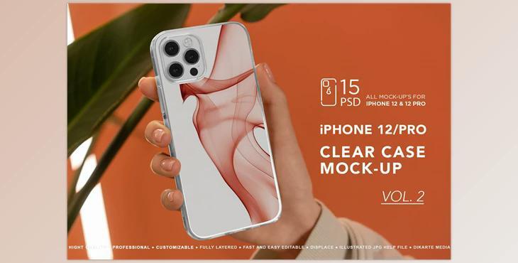 iPhone 12 Clear Case MockUp Vol.2 CreativeMarket-5933859