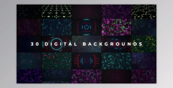 Digital Backgrounds (Videohive 34370772) - AE Project