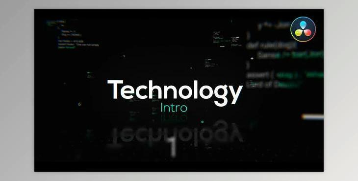 Technology Intro for DaVinci Resolve (Videohive 31366313)