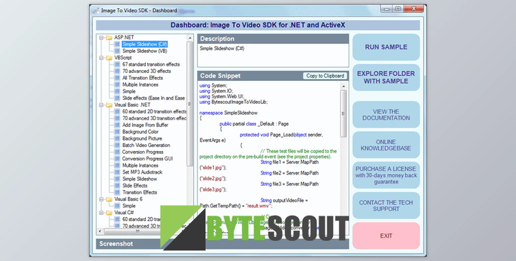 Bytescout Image to Video SDK v2.25.1050 ActiveX + CRACK