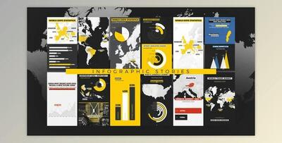 World Map Pro - Infographic Stories (Videohive 43262852) - AE Project