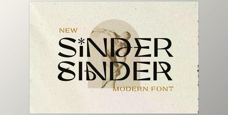 Sinder – Modern Font CreativeMarket 6981699