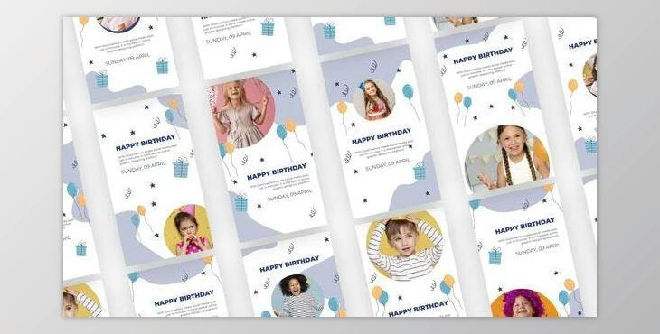 Happy Birthday Instagram Stories Pack (Videohive 34038077) - AE Project