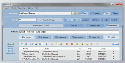 Dateisuche Find it v5.4.03 + Keygen
