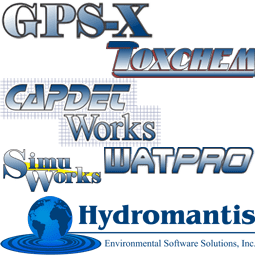 Hydromantis GPS-X 8.0.1 / Toxchem 4.3.6 / CapdetWorks / WatPro 4.0