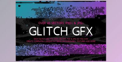 Glitch GFX CreativeMarket-1590944 (AI, JPG, PSD)