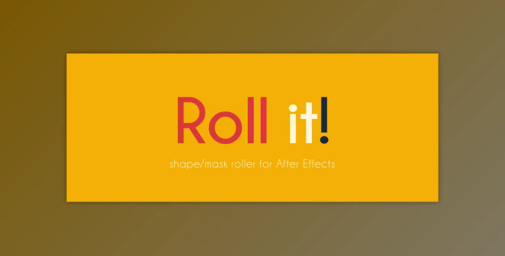 Aescripts Roll it! v1.2 Full (win, mac) + Tutorials