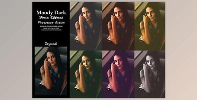 Moody Dark Tone Effect PS Action By Studio Retouch