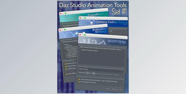 4 Animation Tools for Daz Studio 4.20 – Set 1