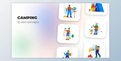 Camping – Mini concepts (Videohive 39947467) - AE Project