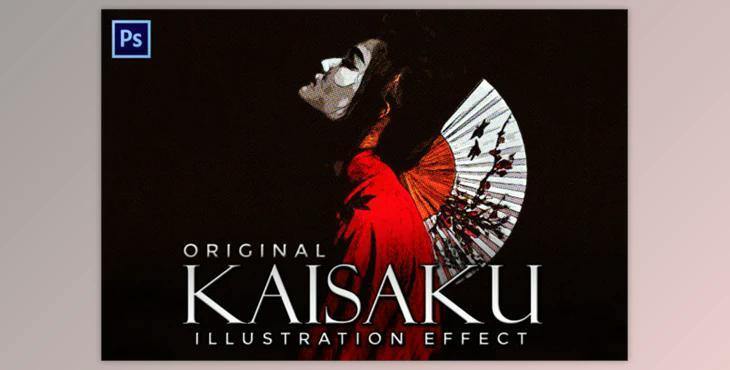 Kaisaku – a Halftone Illustration Effect By denestudios