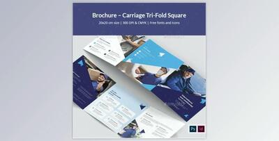 Brochure – Carriage Tri-Fold Square GraphicRiver-28370582