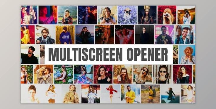 Multi Screen Opener I Mosaic Intro (Videohive 44419784) - AE Project