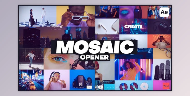 Mosaic Opener (Videohive 42771301) - AE Project