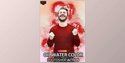 Oil Water Color Photoshop Action GraphicRiver-30887072 (ABR, ATN)