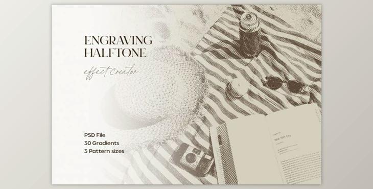 Engraving Halftone Effect by pixelbuddha