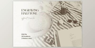 Engraving Halftone Effect by pixelbuddha