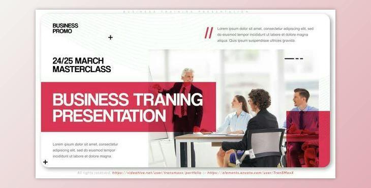 Business Training Presentation (Videohive 50319647) - AE Project