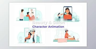Beauty And Salon Animation Scene Pack (Videohive 36866792) - AE Project