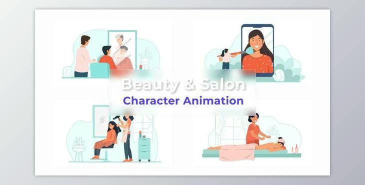 Beauty And Salon Animation Scene Pack (Videohive 36866792) - AE Project