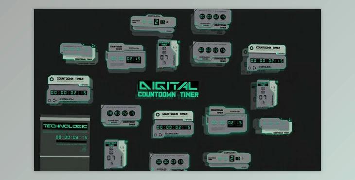 Digital Countdown (Videohive 45345723) - AE Project