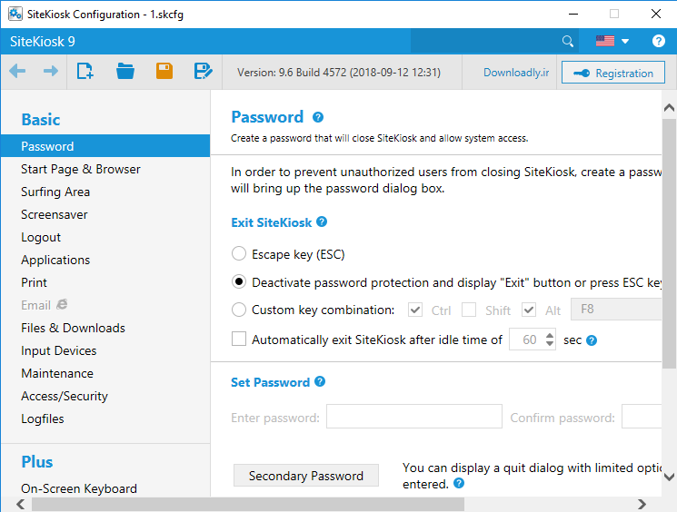 SiteKiosk Plus for Windows 9.6 Build 4572 x64