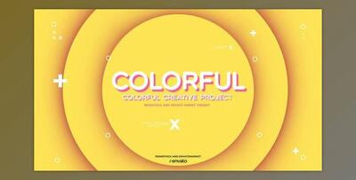 Minimal Colorful Typo Intro (Videohive 33082144) - AE Project
