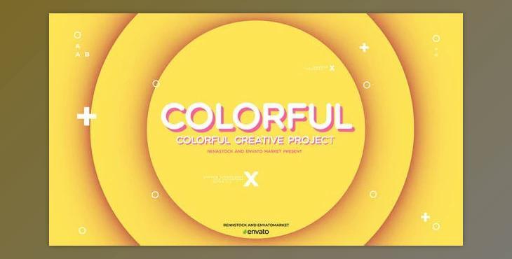 Minimal Colorful Typo Intro (Videohive 33082144) - AE Project