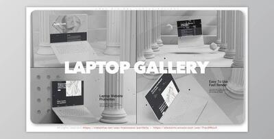Grey Minimal Laptop Gallery (Videohive 38022826) - AE Project