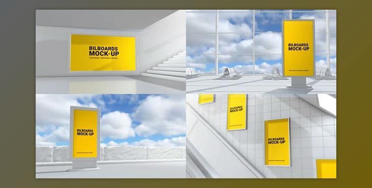 Outdoor Mockups II (Videohive 29532808) - AE Project (Video Displays, 3D Object)