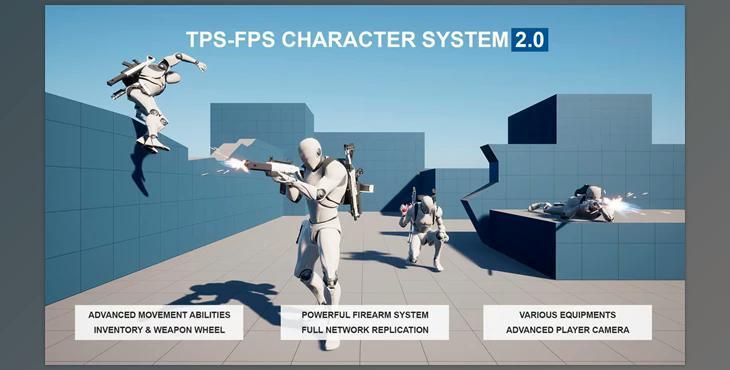 Unreal engine - TPS-FPS Character System v2 v5.1