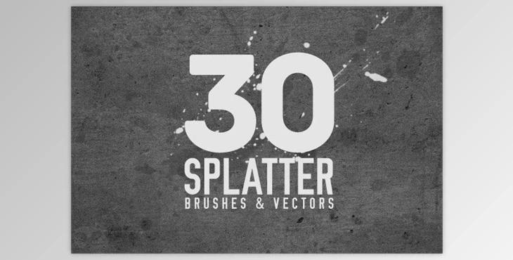 30 Splatter Brushes