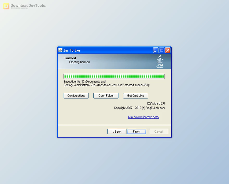 Jar2Exe v2.7.1.1397 + Portable Edition + CRACK