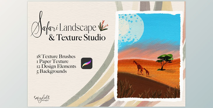 Safari Landscape & Texture Studio CreativeMarket - 6251925
