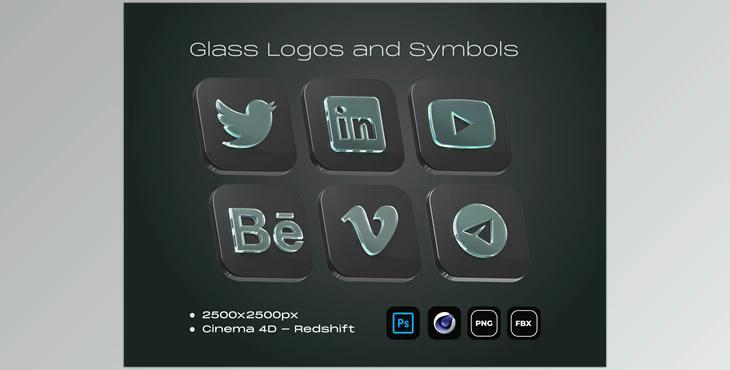 UI8 – Glass Logos and Symbols