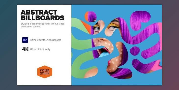 Abstract Loopable Billboards (Videohive 39665565) - AE Project