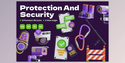 Protection and Security 3D Icon EXENDPE