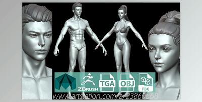 Artstation – Fantasy Female and Male Body