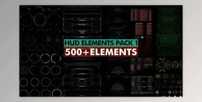 HUD Elements Pack 1 (Videohive 39209206) - AE Project