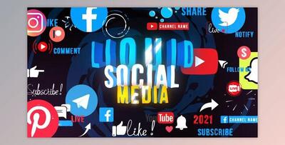 Liquid Social Media (Videohive 29406999) - AE Project