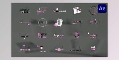 Creative Designer Titles for After Effects (Videohive 51854338) - AE Project