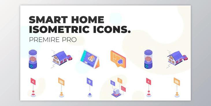Smart Home – MOGRT Isometric Icons (VideoHive 37500688)