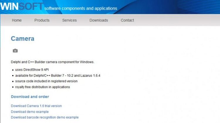 WINSOFT Camera for Android/FireMonkey/iOS/macOS/Delphi7-D11 2022-6