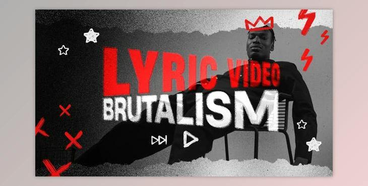Lyric Video // Brutalism Typography (Videohive 34168690) - AE Project