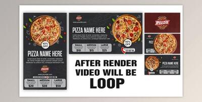 Pizza Restaurant Bar Menu (Videohive 33841744) - AE Project