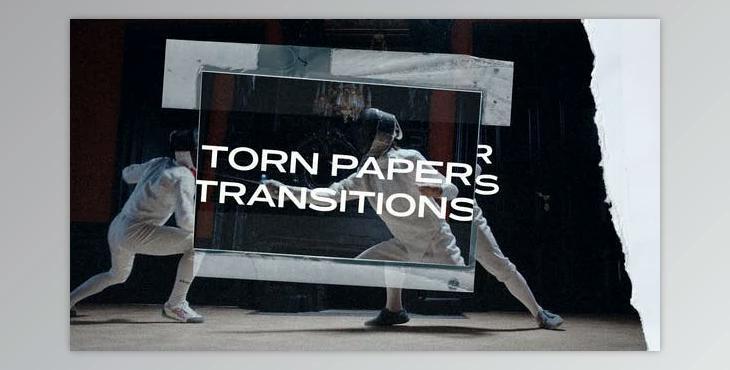 Torn Paper Transitions (Videohive 33489603) - PR Project