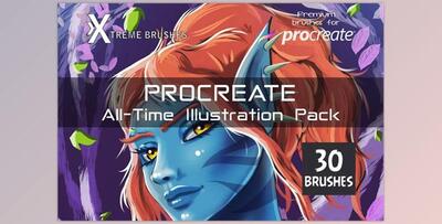 Procreate All-Time Illustration Pack CreativeMarket-4477180