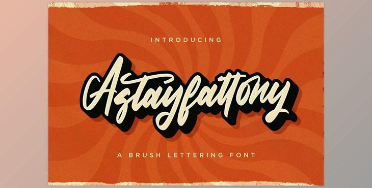 Astayfattony – Handwritten Font CreativeMarket 5914292