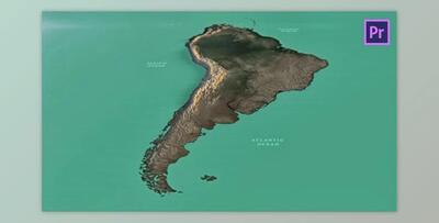 South America Map PP (Videohive 32271552) - PR Project